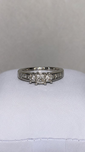Vintage 14kt white - gold, 3