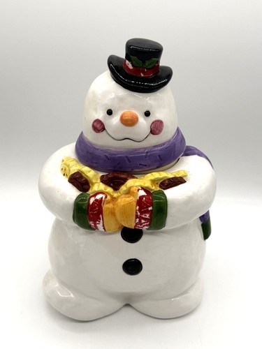 Vintage large snowman cookie - vintage,
