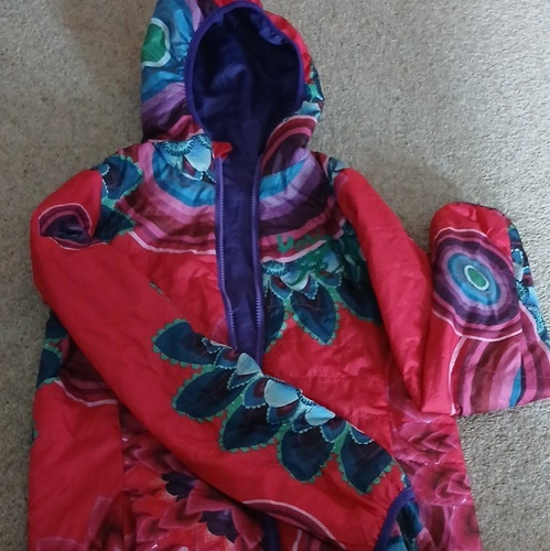 Desigual reversible hood zip - desigual,