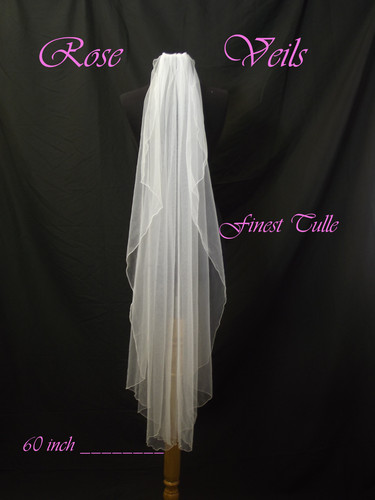 Bridal wedding ivory veil - veil, 1