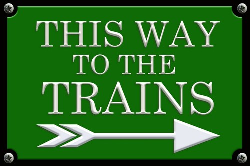 Railway train direction retro - railway,