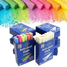 Chalk Sticks Boxed Kids Playground School Art Blackboard Pub White or Colour 