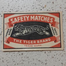 The Tiger Brand Old Matchbox