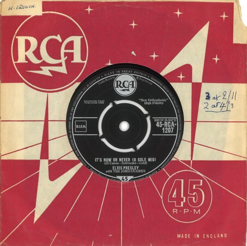 Elvis presley single rca - 7",