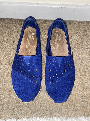 Toms electric blue suede beach - electric,
