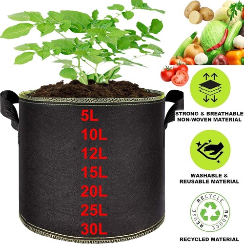 Fabric planting pots - planting,