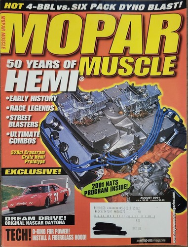 Mopar muscle magazine - magazine, august