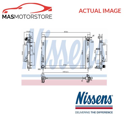 Engine cooling radiator - engine,