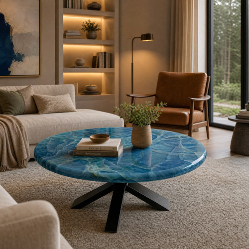 Luxury blue onyx - blue, coffee