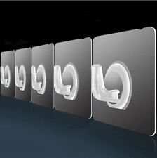 1-10 Coat Hooks Clear Strong