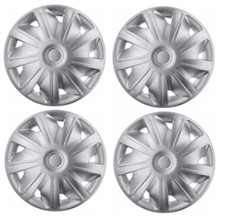 MOTORHOME DEEP DISH WHEEL TRIMS COVER SILVER FULL SET HUB CAPS 16" INCH