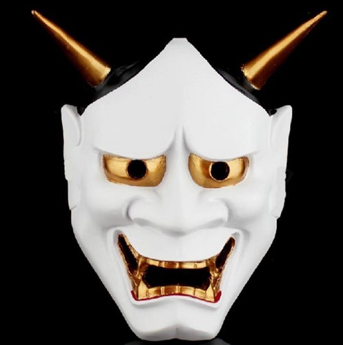 White oni devil - oni, mask