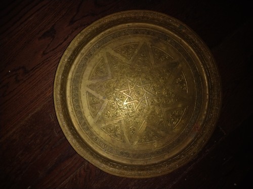 Jewish judaica antique plate - jewish,