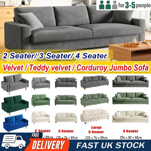 Seater corduroy sofa - sofa, jumbo