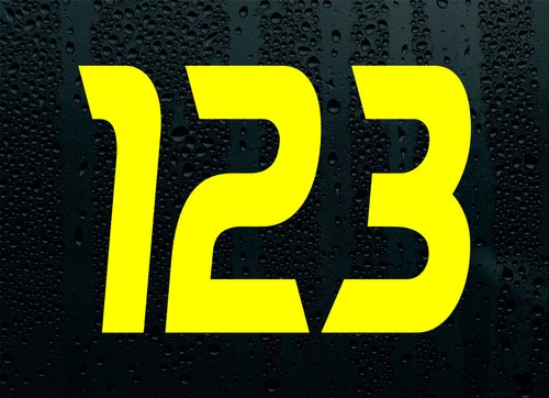 Custom race numbers vinyl - custom,