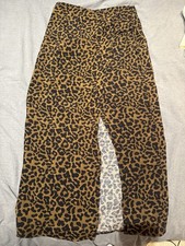 Zara Leopard Print Midi Skirt
