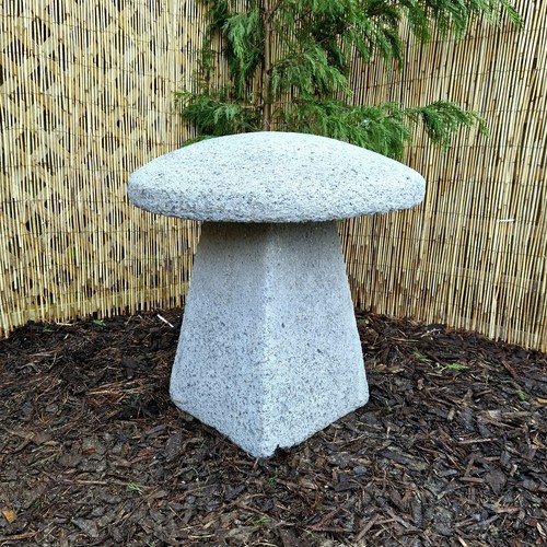 Weathered grey staddle stone - staddle, g