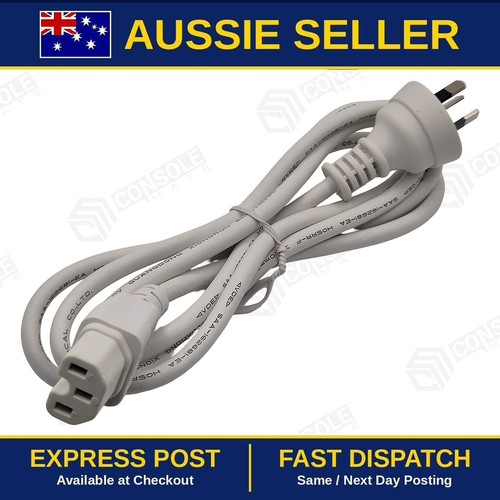 White c15 power cable - white,