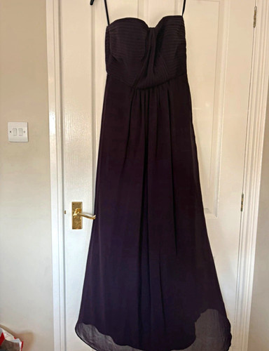 Debenhams purple chiffon - chiffon, maxi