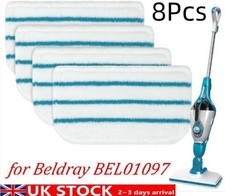 8pc Microfibre Steam Mop Pads