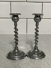 PAIR OF 14cm HIGH CHROME