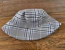 Primark ladies Festival summer checked tartan black blue pink sun bucket hat