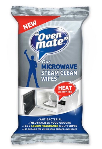Microwave steam clean wipes - clean,