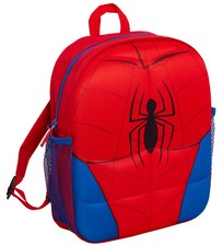 Marvel Spiderman Backpack 3D Plush Travel School Rucksack Boys Lunch Bag Kids