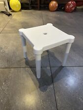 IKEA Kids Study Indoor Outdoor Childrens Stool White Plastic Removable Legs Chai