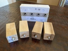 NEW BOXED DISCONTINUED IKEA TRABY 4 FURNITURE WOOD LEGS BLEACHED OAK 501.142.35