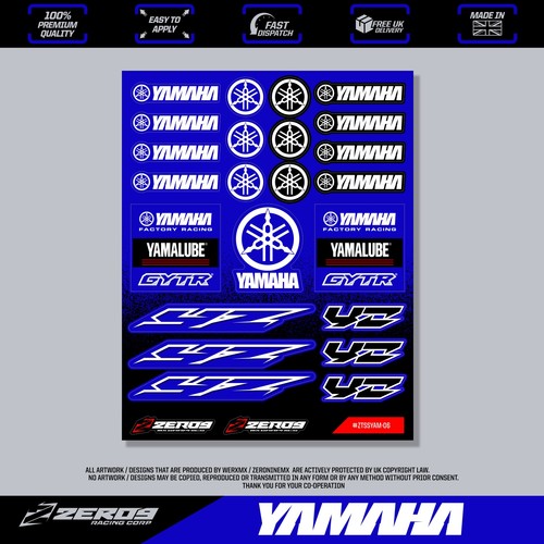 Yamaha stickers motocross - yamaha,