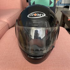 Suomy Fazer Silver full face motorcycle helmet Size XS/1250 53-54cm Dual Fibreg