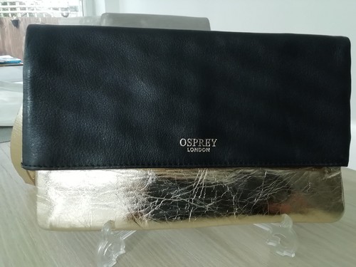 Osprey leather clutch bag - leather, with