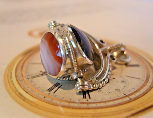 Pocket watch chain fob - chain, swivel