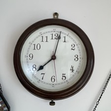 Vintage Antique Smiths 1930s Bakelite Clock Wall Mounted 29cm Great Condition