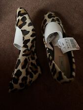 Zara Leopard Skin Shoes Wedge