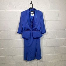 Veni Infantino A-Line Formal Dress Blue UK 16 / Size 14 / Knee Length / Wom...