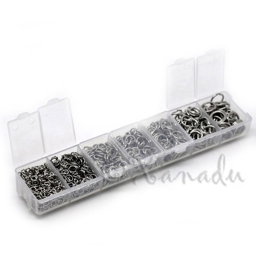 Stainless steel jump rings - steel,