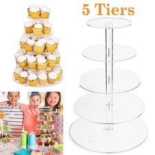 5 Tiers Acrylic Round Cupcake