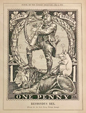 Irish Penny Postage Stamp