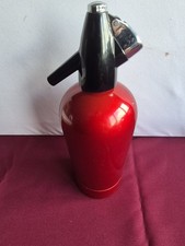 Vintage BOC Soda Siphon Red Sparklets Bottle, Retro 1960s, ( serial No. SCI/Z/0)