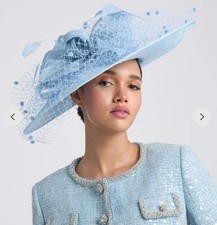 £310 SNOXELL & GWYTHER CHENILLE VEIL Mother of the Bride WEDDING HAT FASCINATOR