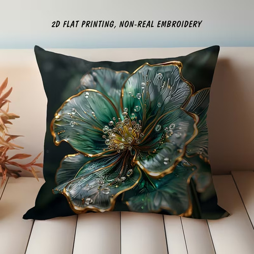 Beautiful floral print pillow