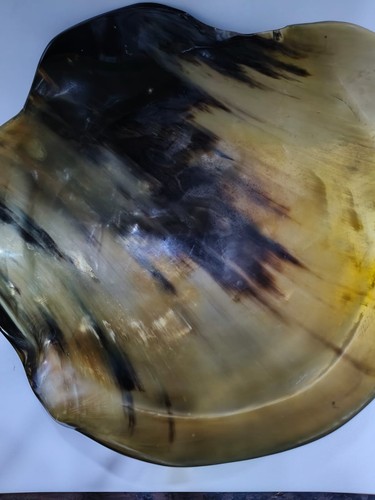 Unique natural horn bowl - natural,