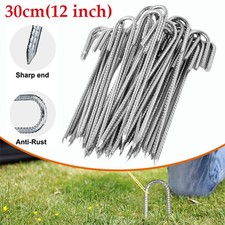 12" Heavy Duty Steel Tent Pegs