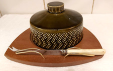 Vintage Wyncraft Cheese Board with Lord Nelson Pottery.