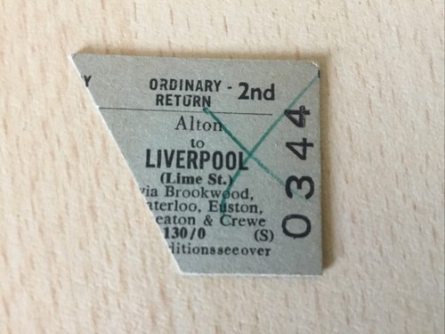 Half railway ticket - ticket,,