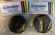 Genuine NOS Benotto Handlebar Cello Tape Black Two Single Rolls