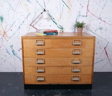 Vintage Wooden Esavian School Drawers