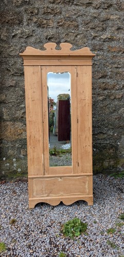 Antique pine single mirrored - antique,